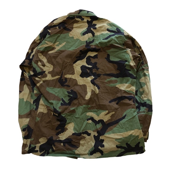 United States Military US Army Air Force Military fatigues Camo Button Up  Large - Picture 2 of 10